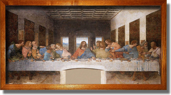 The Original Last Supper by Leonardo Da Vinci Painting Original Picture Made on Stretched Canvas Wall Art Decor Ready to Hang!.