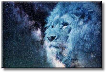 Majestic Lion Picture on Stretched Canvas, Wall Art Décor, Ready to Hang
