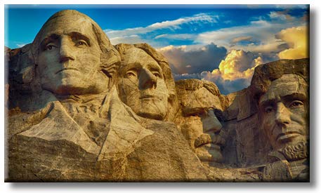 Mount Rushmore Picture on Stretched Canvas, Wall Art Décor, Ready to Hang
