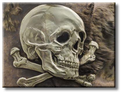 Pirate Skull, Picture on Streched Canvas, Wall Art Décor, Ready to Hang