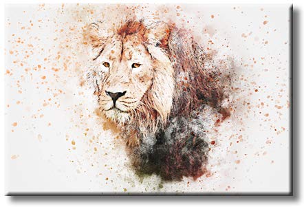 The King Lion Picture on Stretched Canvas, Wall Art Décor, Ready to Hang