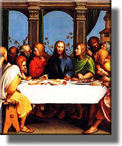 The Last Supper by Holbein Picture on Stretched Canvas, Wall Art Décor, Ready to Hang!