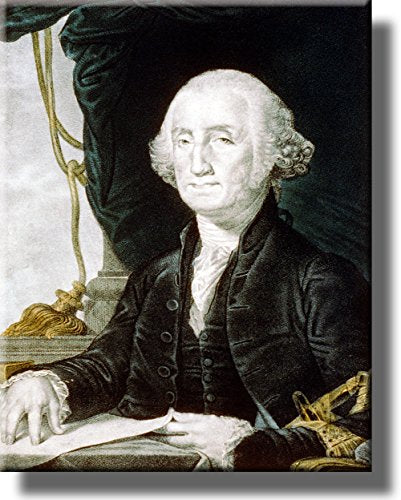 George Washington First President of United States Picture on Stretched Canvas, Wall Art Décor, Ready to Hang!