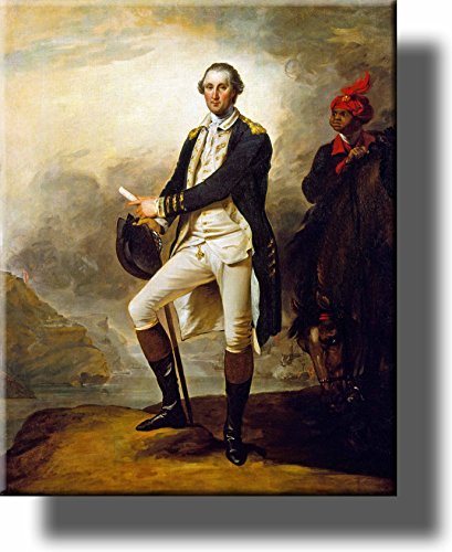 George Washington Portrait by Trumbull Picture on Stretched Canvas, Wall Art Décor, Ready to Hang!
