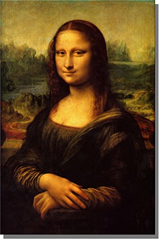 Mona Lisa By Leonardo Da Vinci Picture on Stretched Canvas, Wall Art Decor Ready to Hang!.