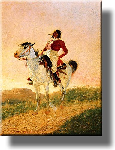 Modern Comanche Indian Picture on Stretched Canvas, Wall Art Décor, Ready to Hang!