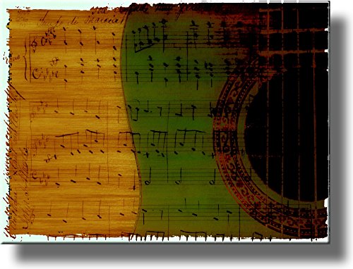 Musical Notes Picture on Stretched Canvas, Wall Art Décor, Ready to Hang!