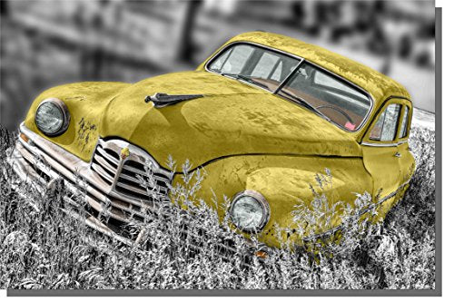 Old Timer Car, Antique Car Picture on Stretched Canvas, Wall Art Decor Ready to Hang!.