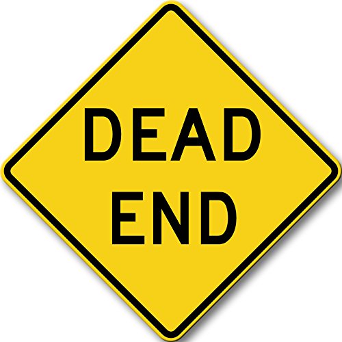 Dead End Sign Picture on Stretched Canvas, Wall Art Décor, Ready to Hang!