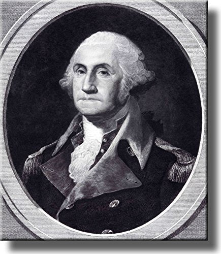George Washington Portrait Picture Made on Stretched Canvas Wall Art Decor Ready to Hang!.