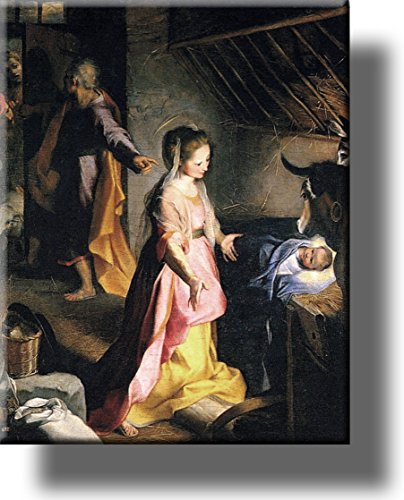 The Nativity Jesus Christ Picture on Stretched Canvas, Wall Art Décor, Ready to Hang!