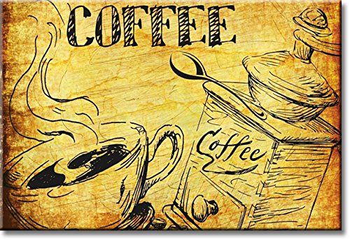 Coffee Sign Kitchen Picture on Stretched Canvas, Wall Art Décor, Ready to Hang