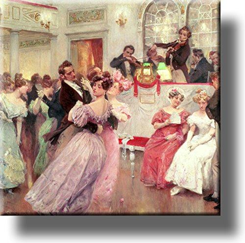 Waltz Dance Vintage Picture on Stretched Canvas, Wall Art Décor, Ready to Hang!