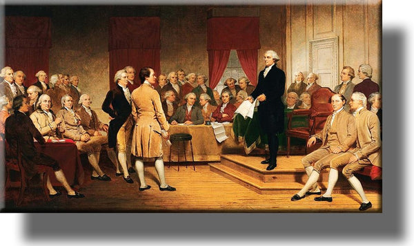 Washington at Constitutional Convention Picture on Stretched Canvas, Wall Art Décor, Ready to Hang!