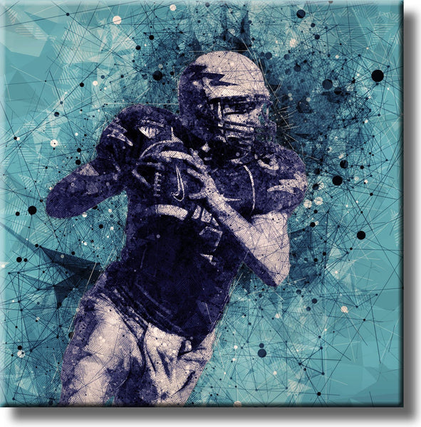 American Football Player Picture on Stretched Canvas, Wall Art Décor, Ready to Hang