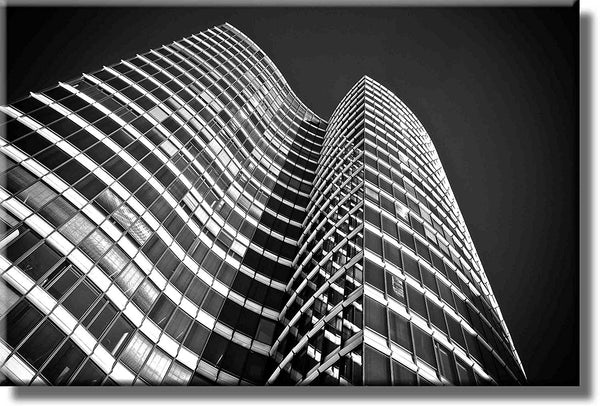 Architecture Modern Office Building Picture on Stretched Canvas, Wall Art Décor, Ready to Hang