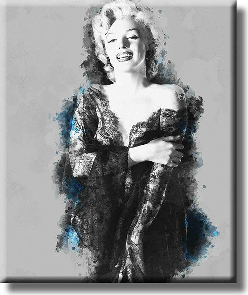 Vintage Marilyn Monroe Art Picture on Stretched Canvas, Wall Art Décor, Ready to Hang