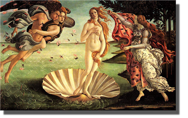 Birth of Venus by Botticelli on Stretched Canvas, Wall Art Decor Ready to Hang!.