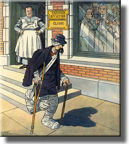 United States Congressional Clinic Picture on Stretched Canvas Wall Art Décor Framed Ready to Hang!